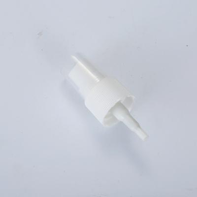 China Smooth Ribbed White Aluminum Fine Mist Sprayer Sanitizer Perfume Sprayer 0.12CC 0.07ML/T for sale