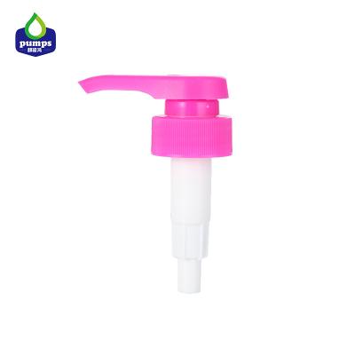 China Purple PP Plastic Foam Pump Head 33mm 4.4g Non Spill Ribbed Closure for sale