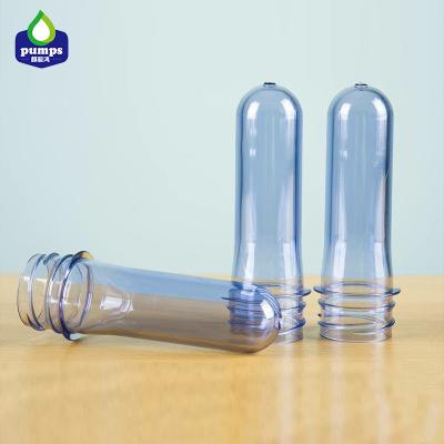 China Transparent Blue Cosmetic PET Bottle Preform Plastic Embryo for sale