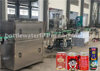 China Máquina de enchimento da bebida do suco/leite, máquina de enchimento da selagem da lata de alumínio à venda