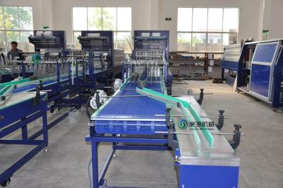 China Auto Heat Tunnel Shrink Wrapping Machine For Beverage Flat Bottle for sale
