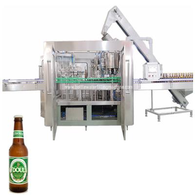 China Máquina de rellenar de leche de Cacpper 1000bph del llenador de Rinser de la soda de cristal de la botella en venta