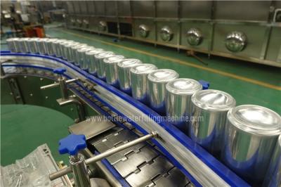 China 2000cans/H Carbonated Counter Pressure Brewery Canning Line for sale