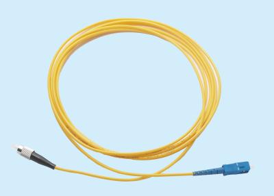 China CABO de REMENDO FC/SC do conector simples de uma fibra ótica de 3 milímetros ÚNICO MODO 1-100MT à venda
