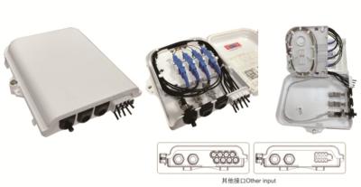 China Caja de distribución de fibra óptica 227X181X54.5m m, montada en la pared (Indoor&outdoor), divisor de IP65,8SC/8duplex LC/1X8 en venta