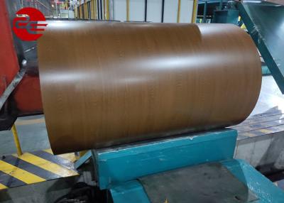 China 0.12mm - a folha de madeira da bobina de Ppgi da grão da espessura de 3.0mm/Prepainted a bobina de aço galvanizada à venda
