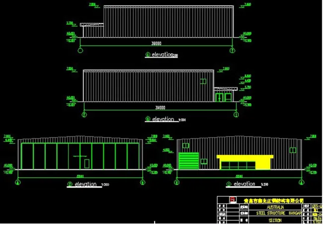 Prefab/Prefabricated Factory Manufactured Steel Building with Tecchnicians