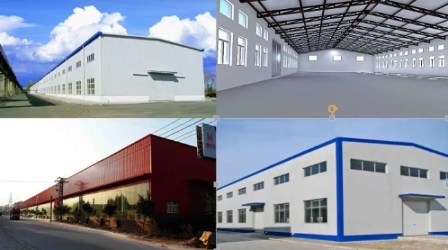 Low Cost Steel Structure Warehouse Workshop Showroom Building