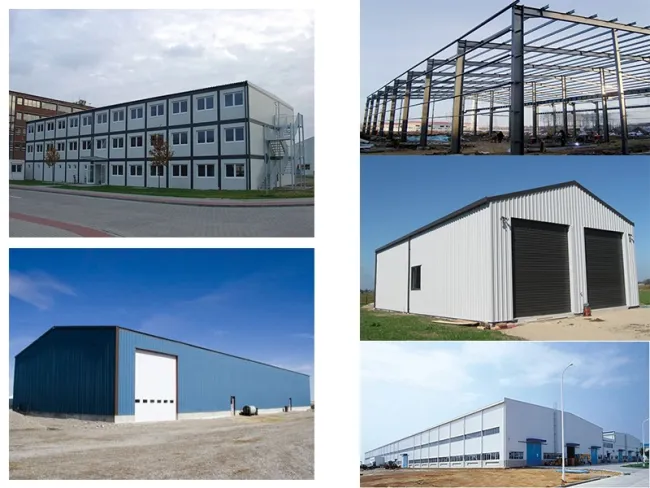 Low Cost Steel Structure Warehouse Workshop Showroom Building
