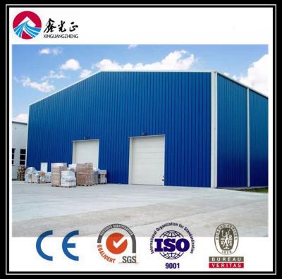 China Sección C Taller de garajes de acero Prefabricados industriales Estándar AISC en venta