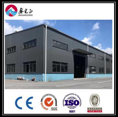 中国 風耐性産業用プリファブビル 鉄鋼構造 アルミニウム合金窓 販売のため