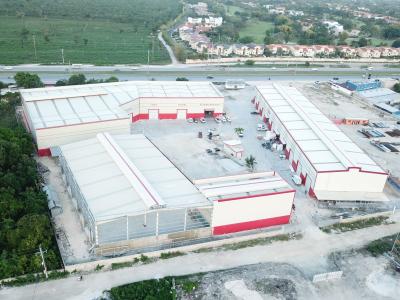 China Solid Prefabricated Steel Structure Building Economic Steel Construction Warehouse for sale