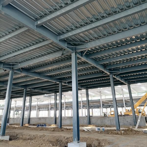 Quality Q355B Prefabricated Steel Construction Prefab Steel Warehouse Buildings ODM for sale