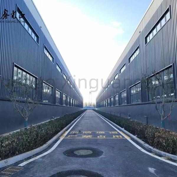 Quality PVC Window Prefab Warehouse Building Welded Steel Structure Warehouse OEM for sale