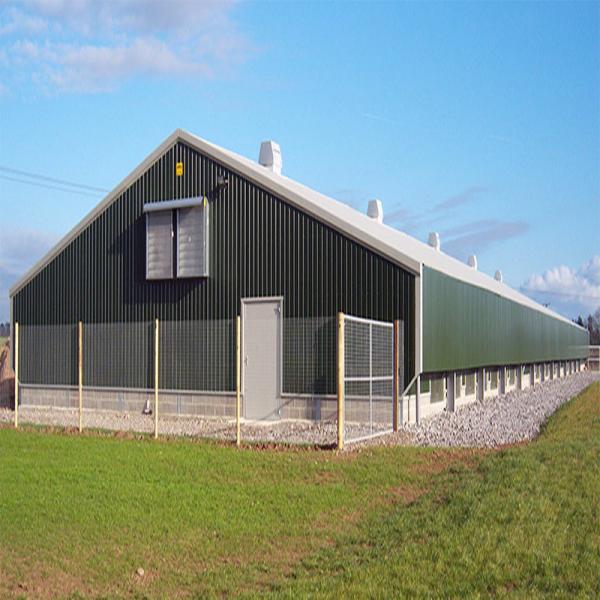 Quality SGS Livestock Farm House Prefabricated Automated Steel Frame Chicken Coop for sale