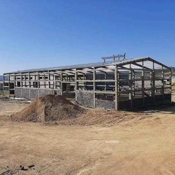 Quality Customized Construction Prefabricated Steel Structure Warehouse With Fire-Proof for sale