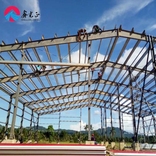 Quality Purlin Prefab Warehouse Building Steel Structure Painted Surface Treatment for sale