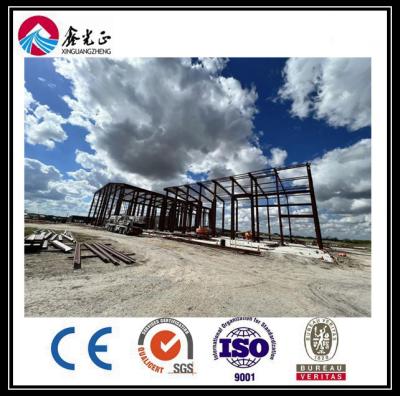 China Almacén de estructura de acero ODM Almacén de marco de portal galvanizado en venta