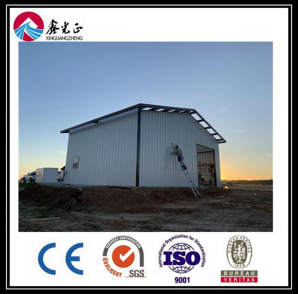 Quality Q345B Prefabricated Steel Warehouse Steel Structure Workshop With Window Upvc for sale
