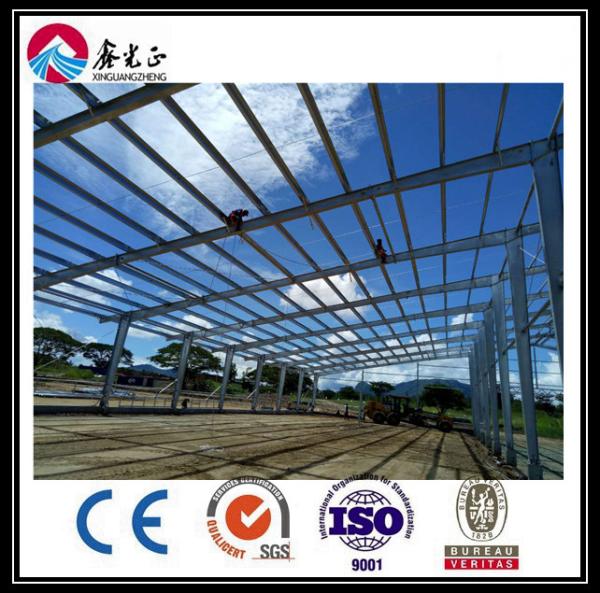 Quality Q345B Prefabricated Steel Warehouse Steel Structure Workshop With Window Upvc for sale