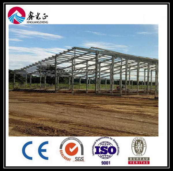 Quality Q345B Prefabricated Steel Warehouse Steel Structure Workshop With Window Upvc for sale