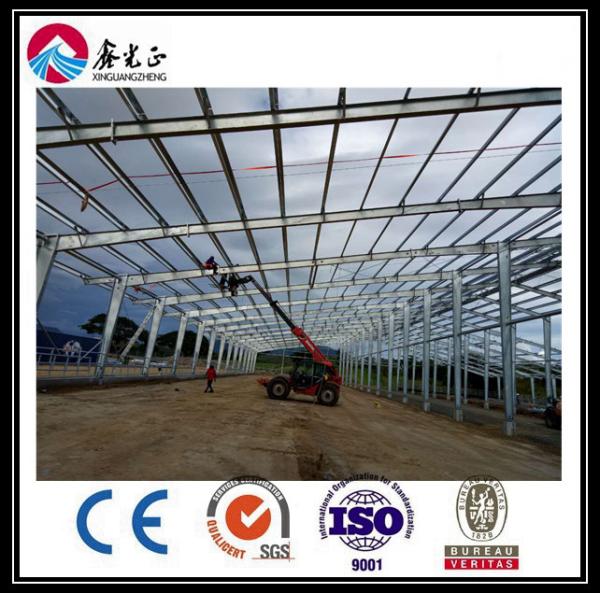 Quality Q345B Prefabricated Steel Warehouse Steel Structure Workshop With Window Upvc for sale