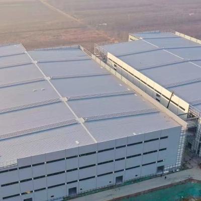 China Edificio de almacén prefabricado de metal resistente a la corrosión OEM con marco de portal en venta