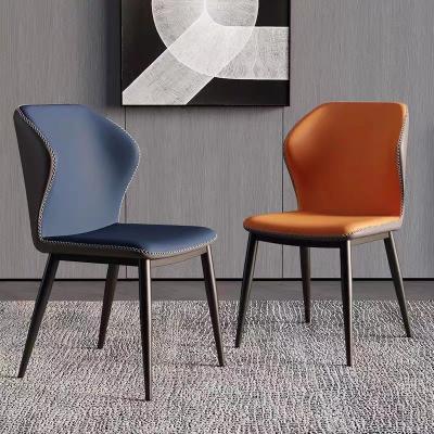 China Metaluxe Cadeiras de jantar com base de metal resistente Design moderno e elegante à venda