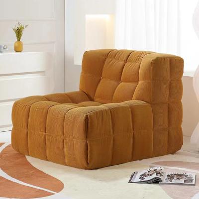 China Waffle Type Brown Corduroy Armchair Recliner Contemporary Velvet for sale