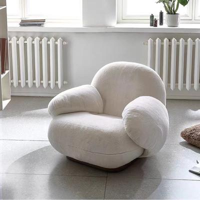 Chine La fourrure de la citrouille de loisirs fauteuil de canapé paresseux détente tissu de flanelle fond en acier inoxydable à vendre