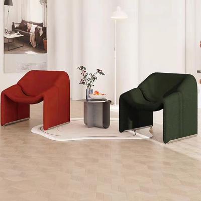China Teddy Braun Stoff Lehnstuhl, Steigung Form Samt Lounge Chair zu verkaufen
