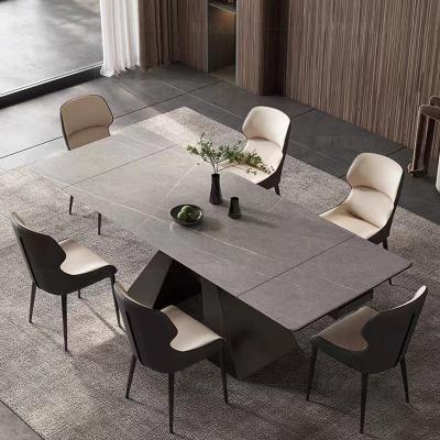 China Luxurious Square Extendable Dining Room Table Rectangle 4 10 Seater for sale