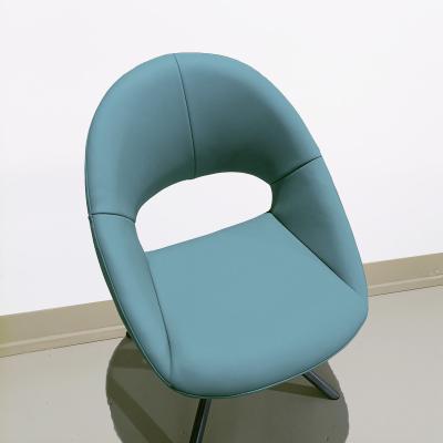China Silicone Leather Leather Swivel Dining Chairs 810mm Height Convenient for sale