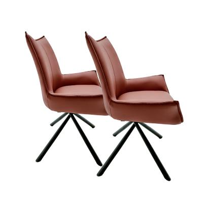 China Cadeiras giratórias de luxo de 180o de couro PU contemporâneo à venda