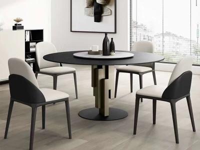 China Irregular Contemporary Design Ceramic Marble Dining Table for sale