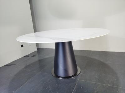China Klassische Kombination Marmor Metall Esstisch Runder Marmor Tisch Esstisch Set zu verkaufen
