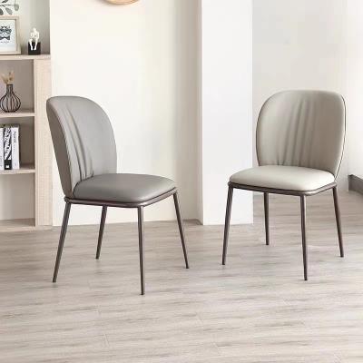 Cina Sleek Italian Style Dining Chairs Stainless Steel Home Furniture in vendita