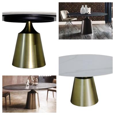 China Wholesale Cheap Simple Dining Room Table Set Sintered Stone Dining Table And Chair Set à venda