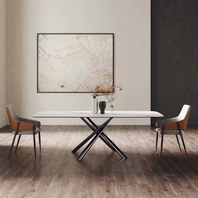 Китай Роскошный керамический мраморный столовый набор королевский длинный обеденный стол 10 мест продается