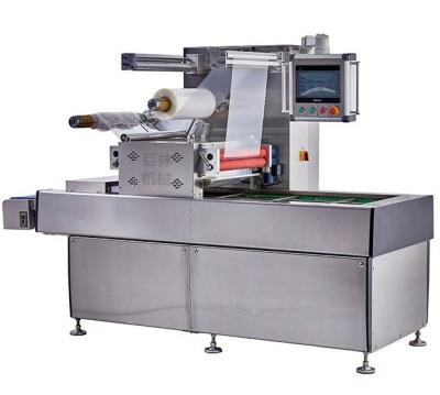 China Supermarket Fresh Tray Packaging Machine Fully Automatic Vacuum Body Fitting Machine for sale