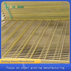 China Yellow Plastic Dipping Carbon Steel Grating For Chicken House Fencing for sale