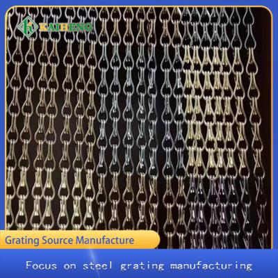 China Dekorativer Ring Aluminium Door Curtain Chain Mesh Customized zu verkaufen