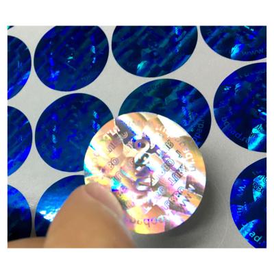 China Anti Counterfeit Gold And Silver Security Hologram Stickers for sale