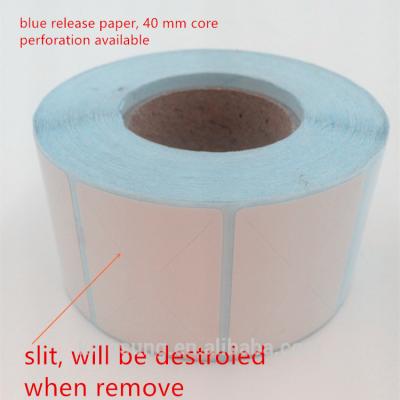 China Removable Pantone Color Blank Roll Labels / Blank Labels For Printing for sale
