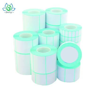 China Waterproof High Adhesive Blank Vinyl Record Label Stickers , Blank Roll Labels for sale
