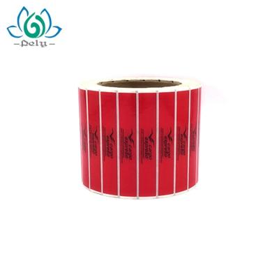 China PET Material SGS Custom Tamper Evident Stickers in rolls for sale