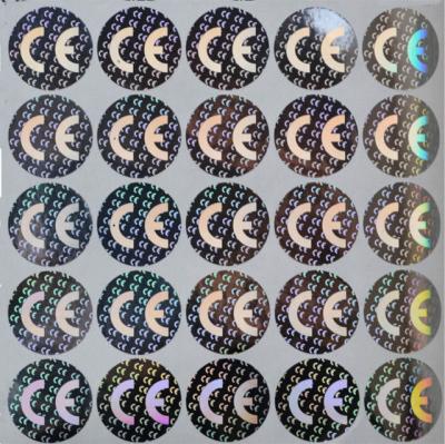 China ID Card Moisture Proof Holographic Foil Stickers , 3D Holographic Stickers for sale