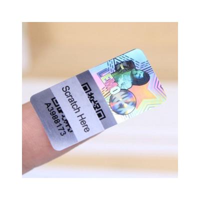 China Matte Lamination Tamper Evident Security Labels , Transparent Holographic Stickers for sale