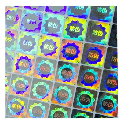 China Pely Anti Counterfeit Custom Die Cut Holographic Stickers for sale