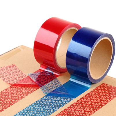 China Full Transfer Tamper Evident Void Security Packaging Tape for sale